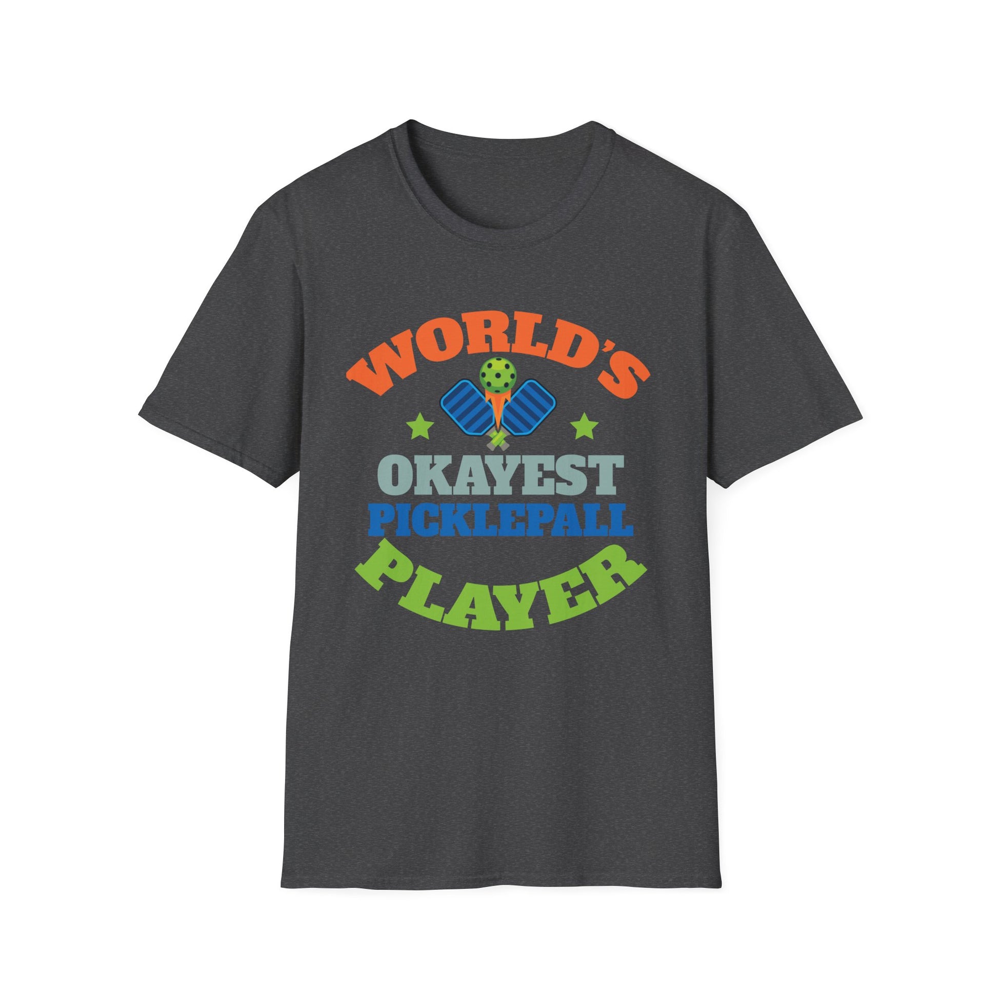 Pickleball T-Shirt — "World's Okayest Pickleball Player" Funny Sports Tee