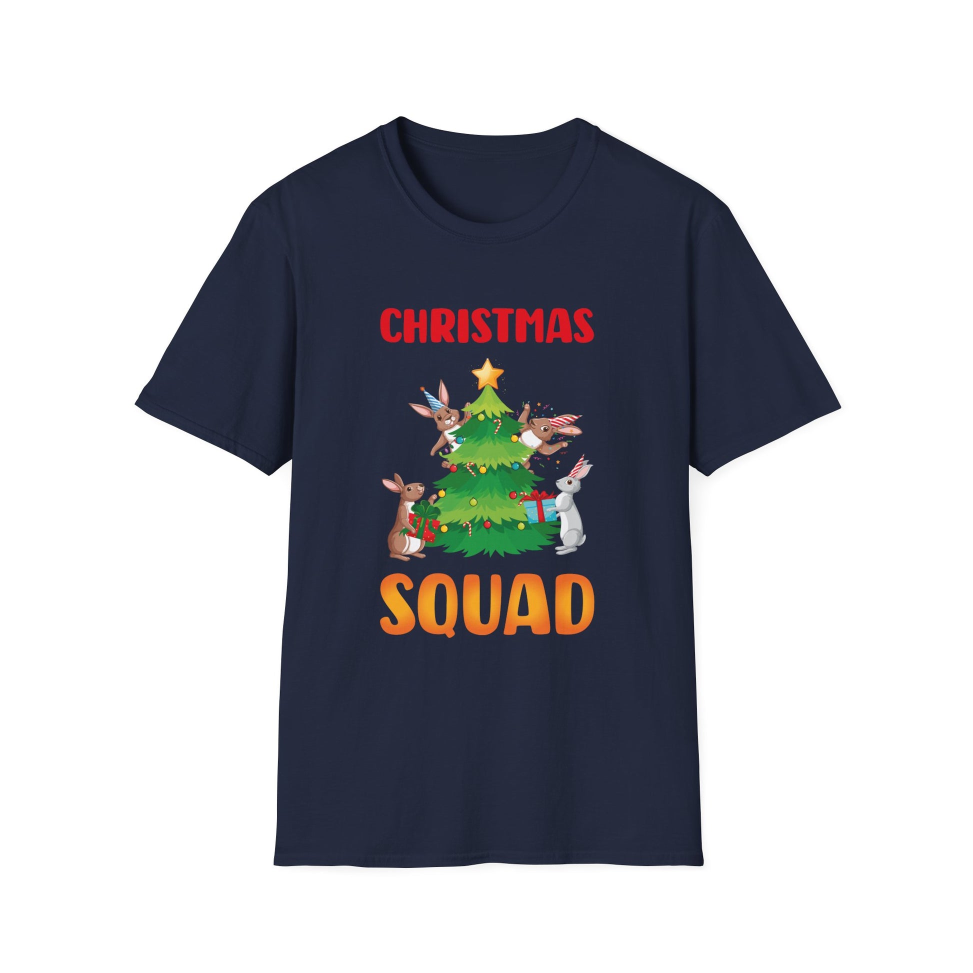 Bunny Christmas Tree Christmas Squad Bunnies Unisex T-Shirt