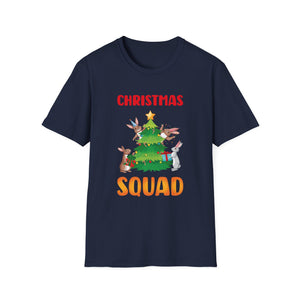 Bunny Christmas Tree Christmas Squad Bunnies Unisex T-Shirt