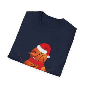 Christmas Basketball Snowman Shirt Basketball Christmas Unisex T-Shirt