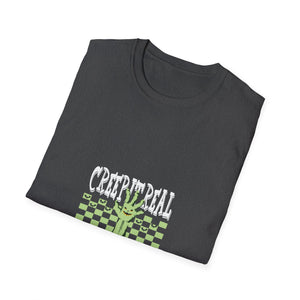 Creep Real T-Shirt — Glow Green Haunted Hand Halloween Tee