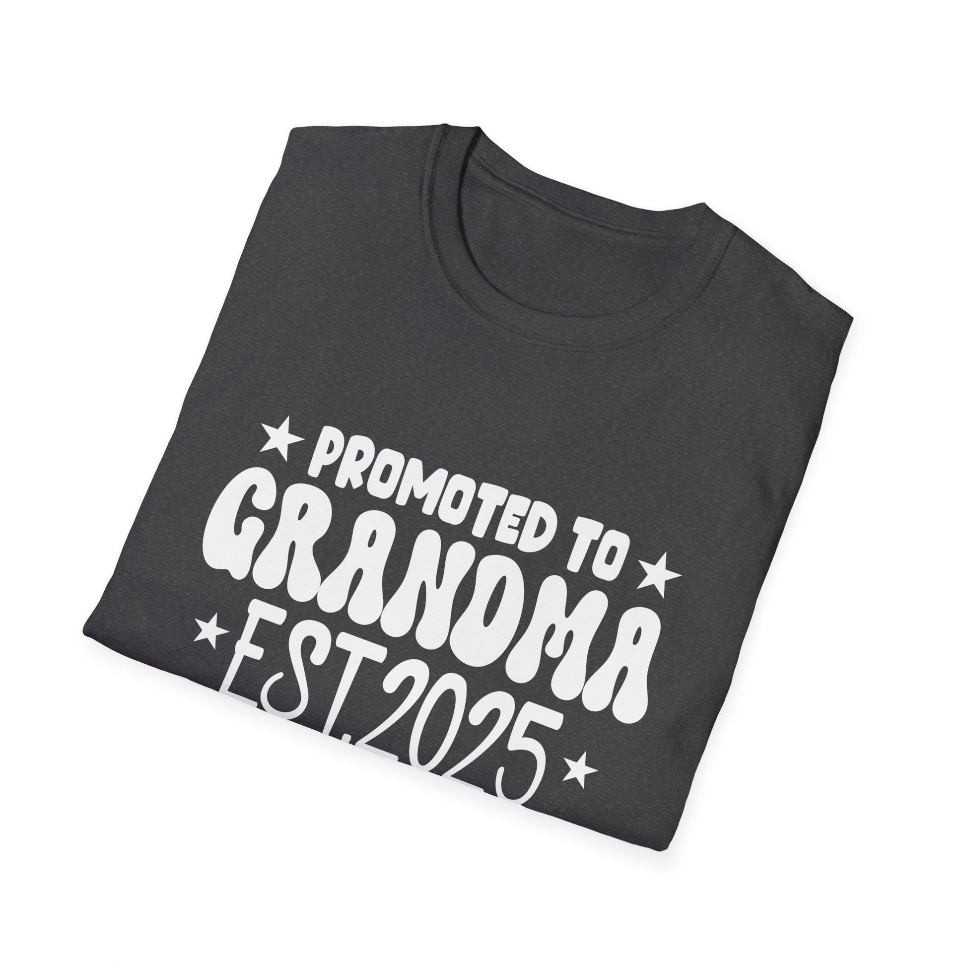 Soon to Be Grandma 2025 Promoted to Grandma Est 2025 Unisex Shirt
