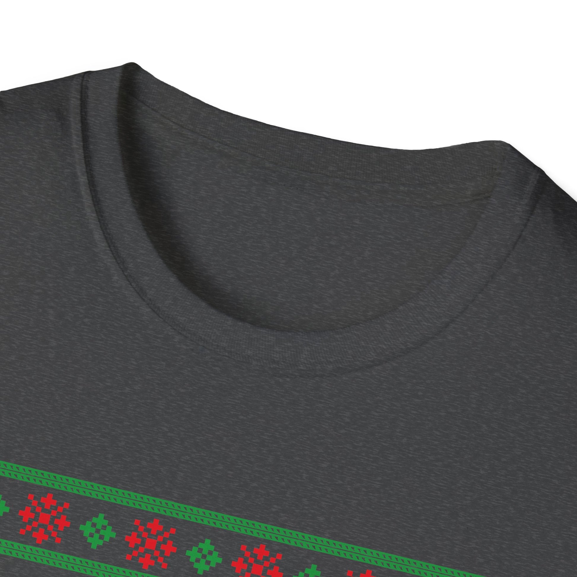 Electric Guitar Christmas T-Shirt — Holiday Ugly Sweater Style for Musicians