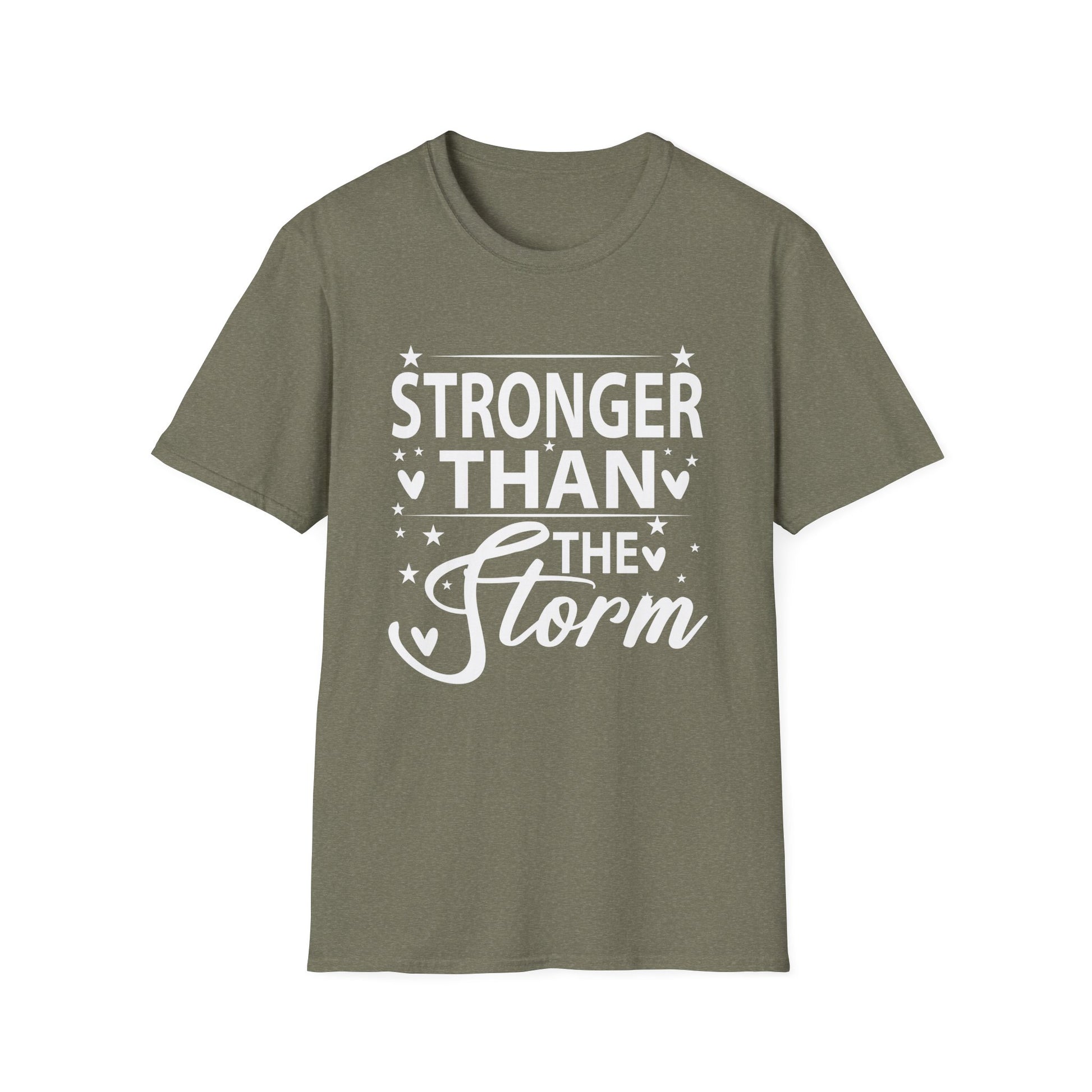 Stronger Than The Storm Motivational Inspirational Positive Unisex T-Shirt