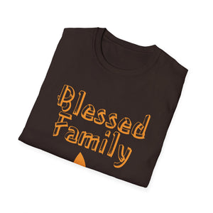 Blessed Family T-Shirt — Fall Leaf Family Tee  Unisex T-Shirt