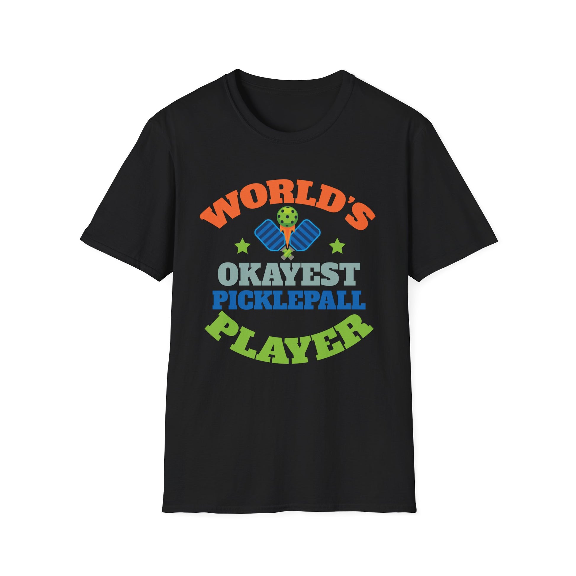 Pickleball T-Shirt — "World's Okayest Pickleball Player" Funny Sports Tee