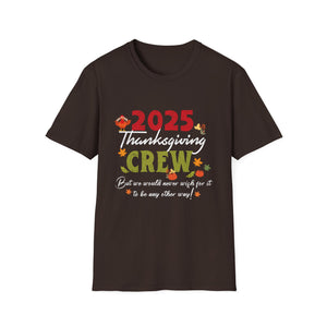 Family Thanksgiving 2024 Thanksgiving Crew Turkey Matching  Unisex T-Shirt
