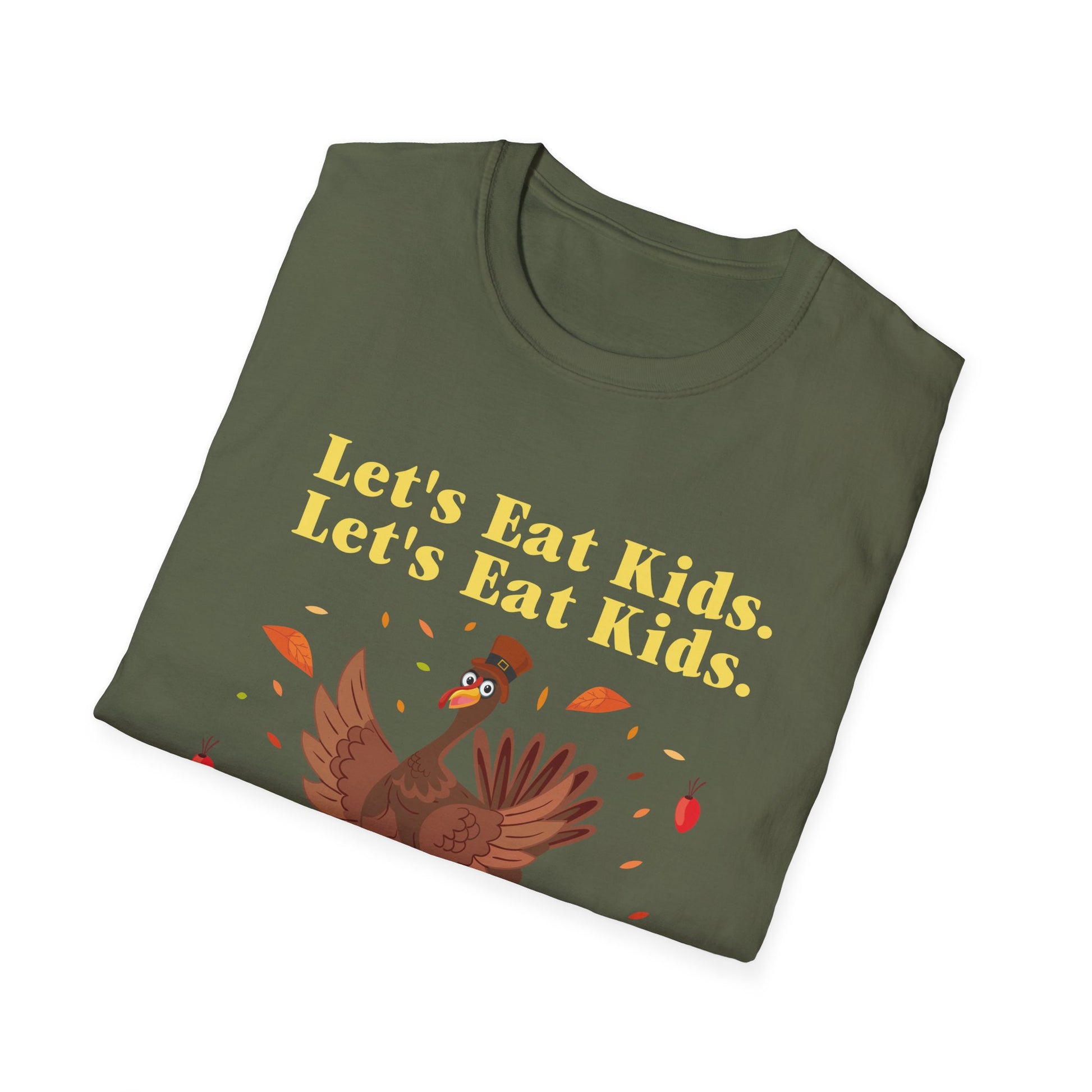 Punctuation Saves Lives T-Shirt — "Let's Eat Kids. Let's Eat Kids." Funny Grammar Thanksgiving Tee