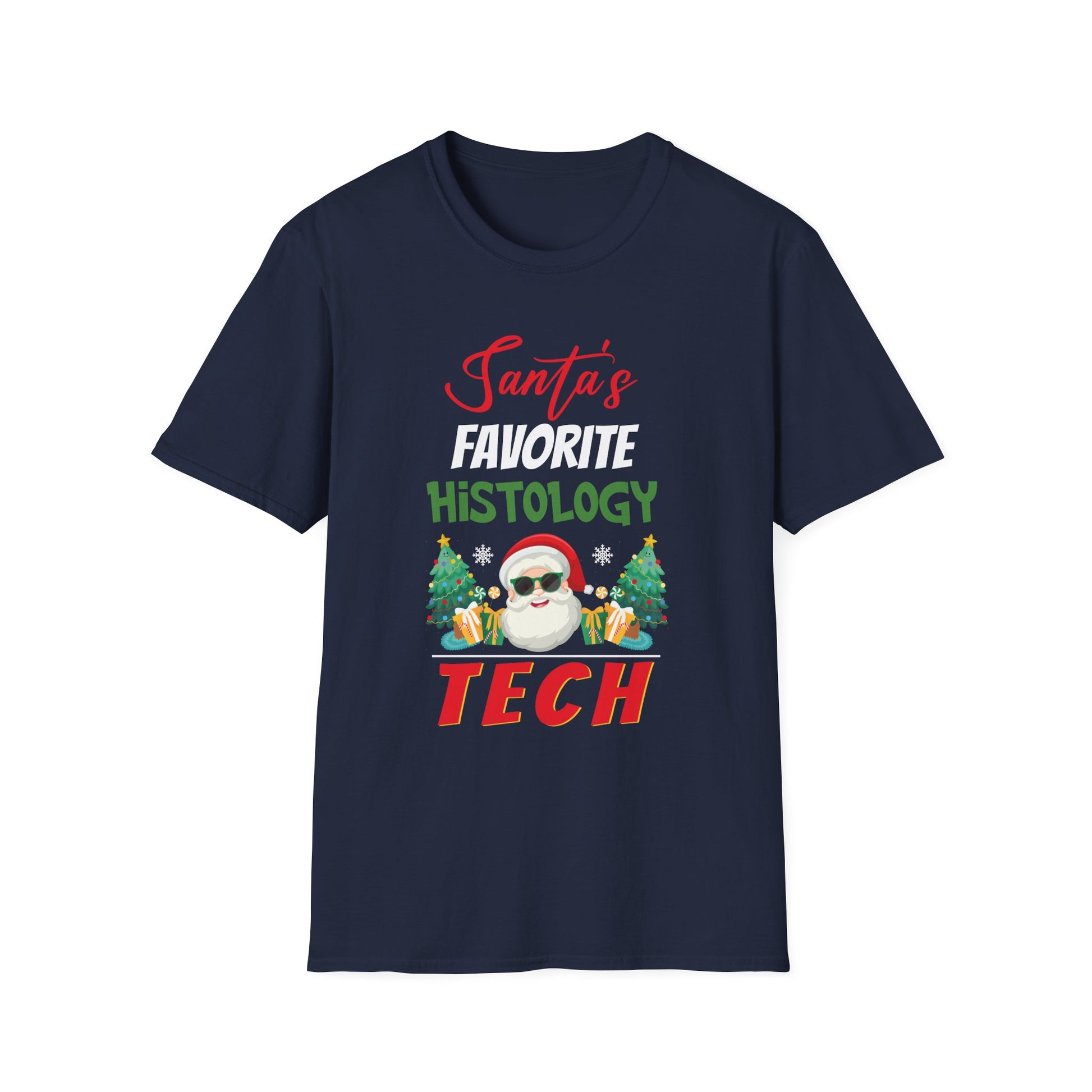 Xmas Tree Santas Favorite Histology Tech Christmas Pajamas Unisex T-Shirt