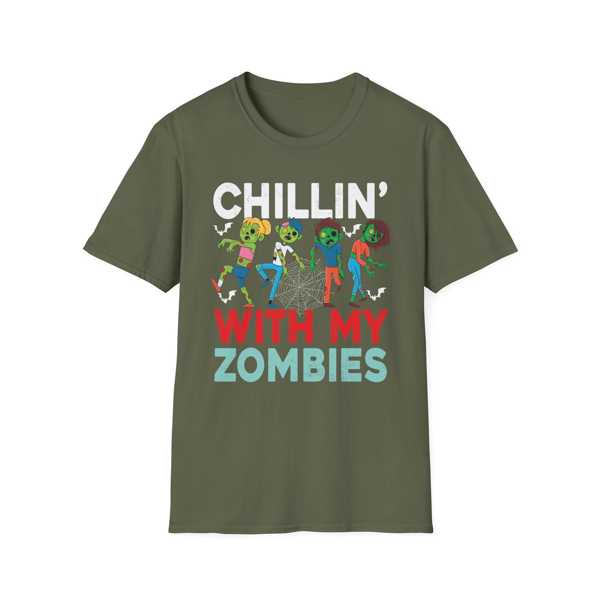 zombies Halloween Tee Unisex Softstyle T-Shirt