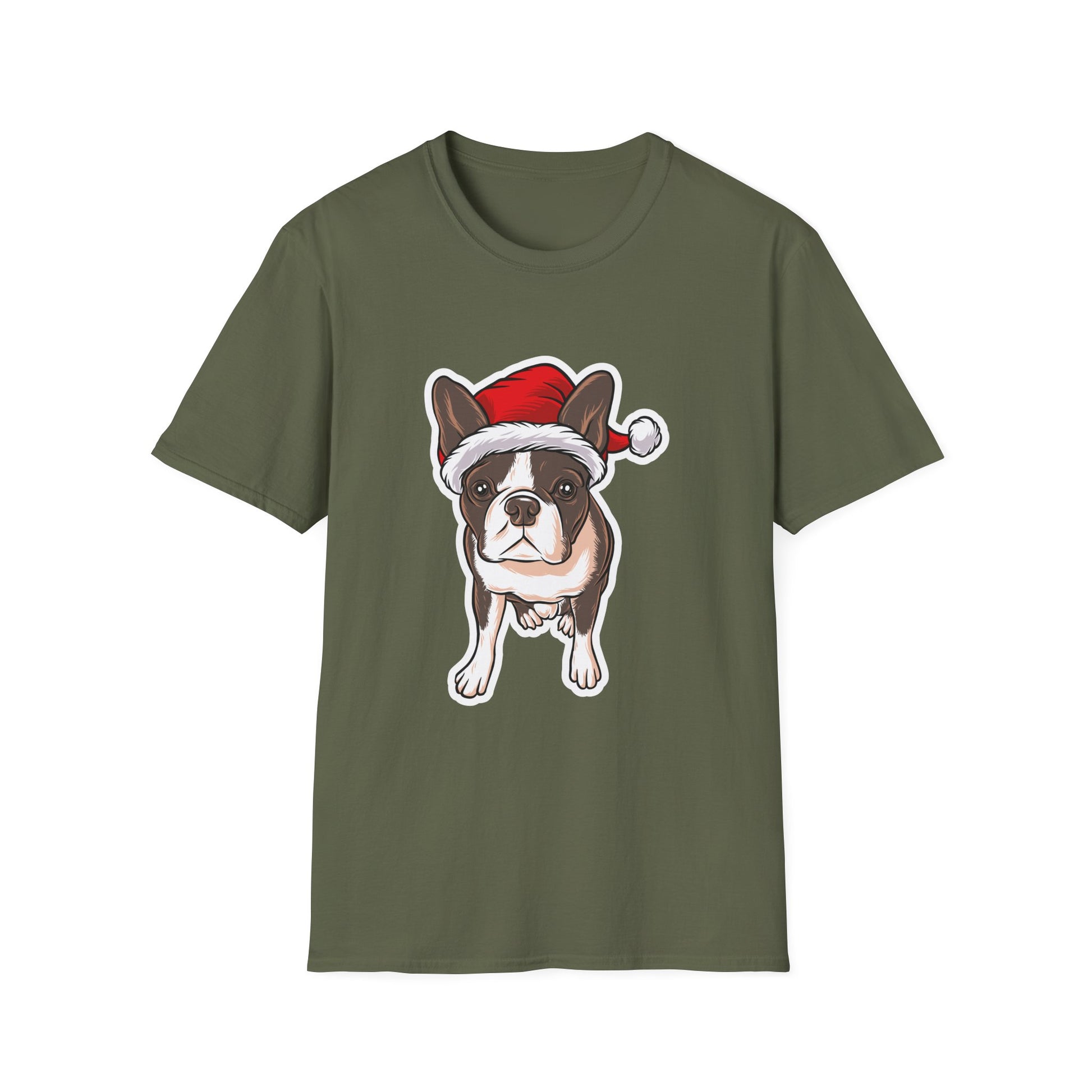 Christmas French Bulldog Outfit Santa Christmas Unisex T-Shirt