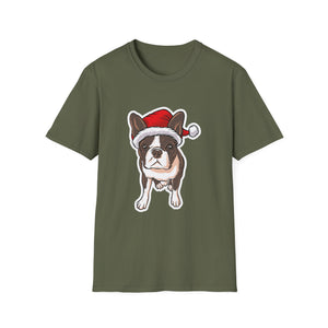 Christmas French Bulldog Outfit Santa Christmas Unisex T-Shirt