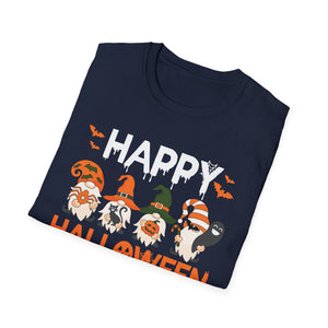 Happy Halloween Gnome T-Shirt — Cute Spooky Pumpkin & Witch Gnomes Tee