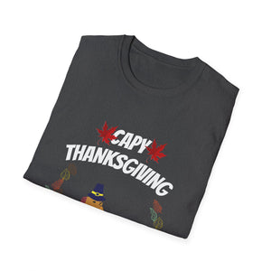 Capybara Thanksgiving T-Shirt — Cute Fall Turkey Capy Design for Thanksgiving  Unisex T-Shirt