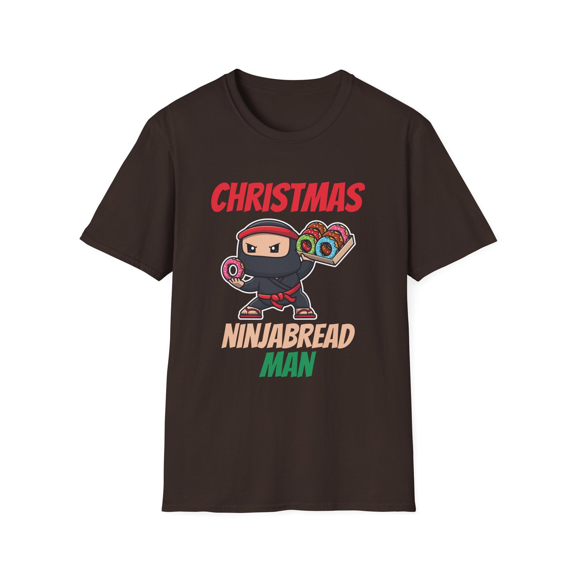 Christmas Ninjabread Man T-Shirt — Cute Ninja Gingerbread Holiday Tee