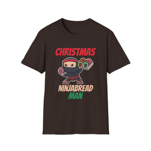 Christmas Ninjabread Man T-Shirt — Cute Ninja Gingerbread Holiday Tee