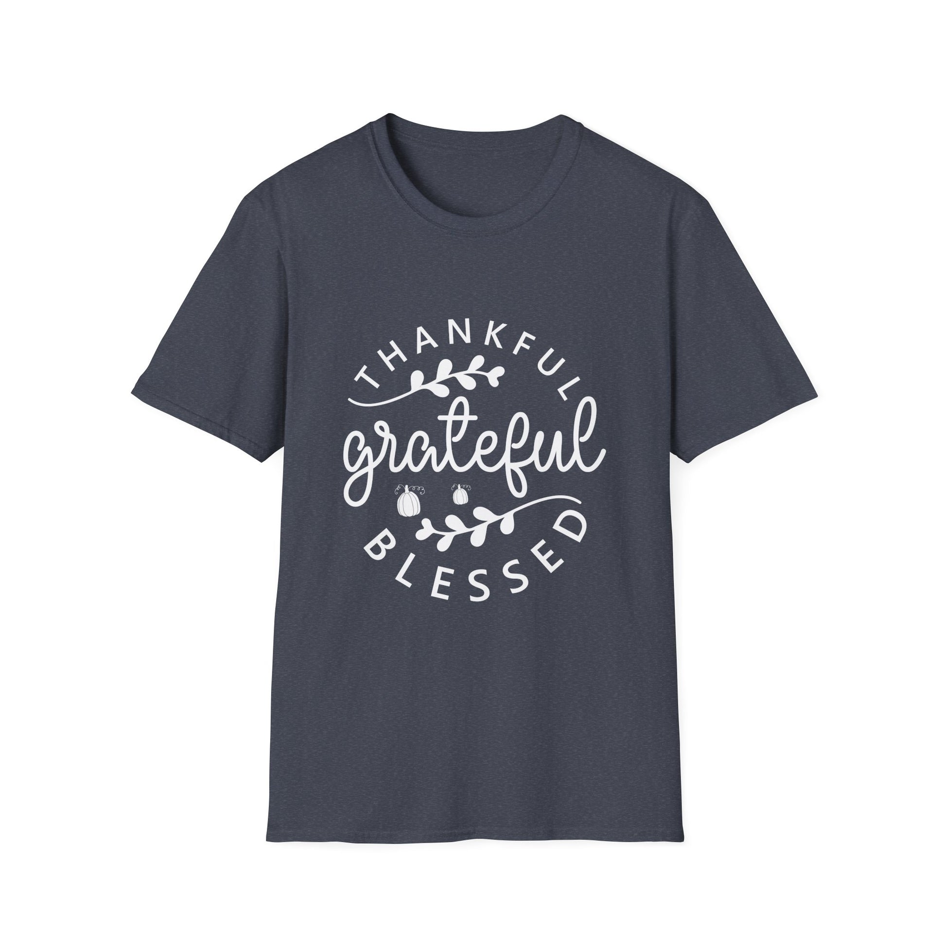 Thankful Grateful Blessed Unisex Softstyle T-Shirt