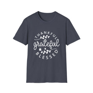 Thankful Grateful Blessed Unisex Softstyle T-Shirt