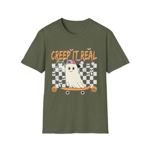 Creep It Real Ghost Skateboard T-Shirt