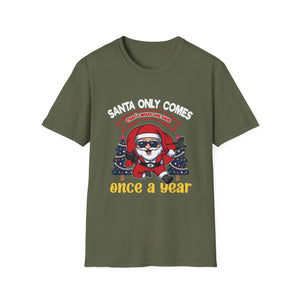 Christmas Santa Graphic T-Shirt — 