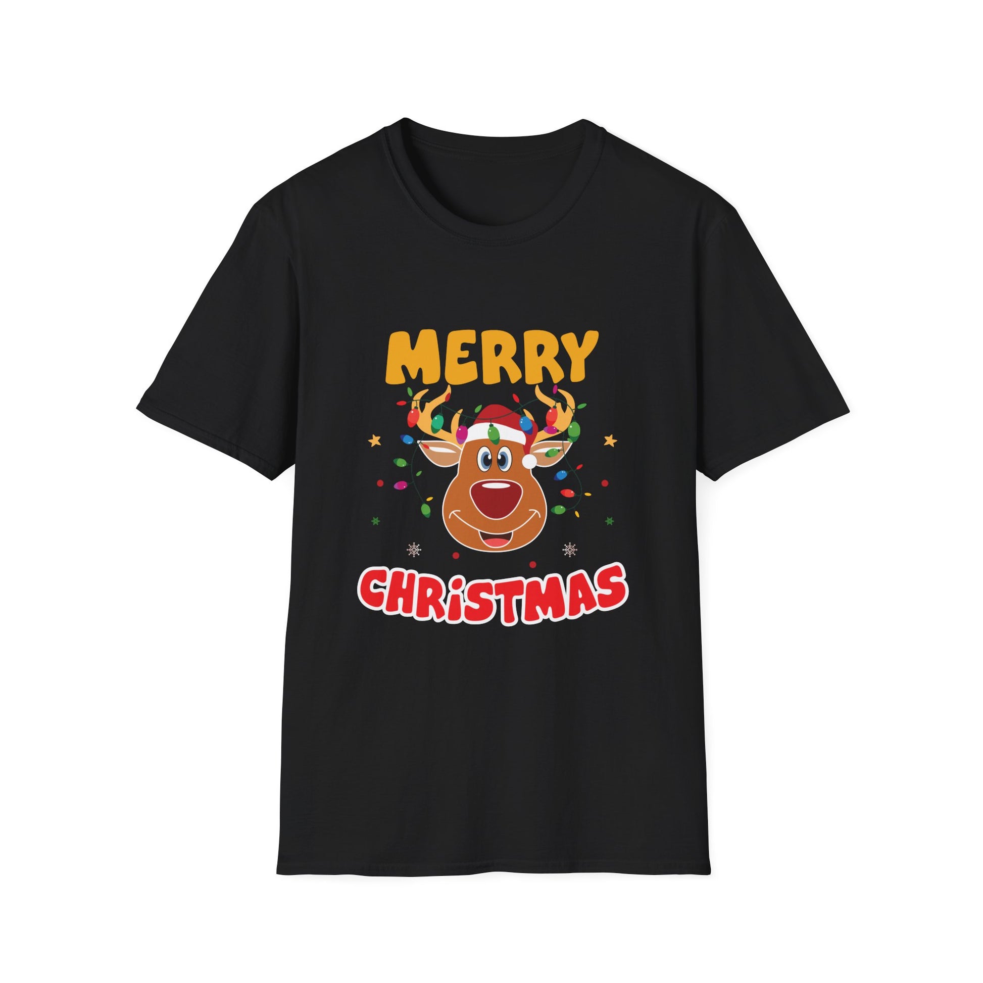 Christmas Reindeer T-Shirt — Merry Christmas Cute Holiday Tee