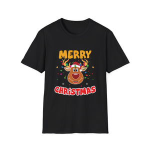 Christmas Reindeer T-Shirt — Merry Christmas Cute Holiday Tee