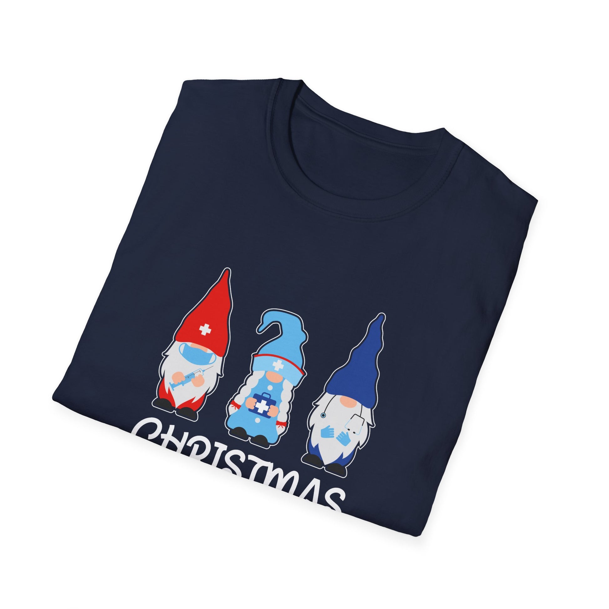 Christmas Nurse Squad T‑Shirt — Cute Gnome Holiday Tee for Nurses