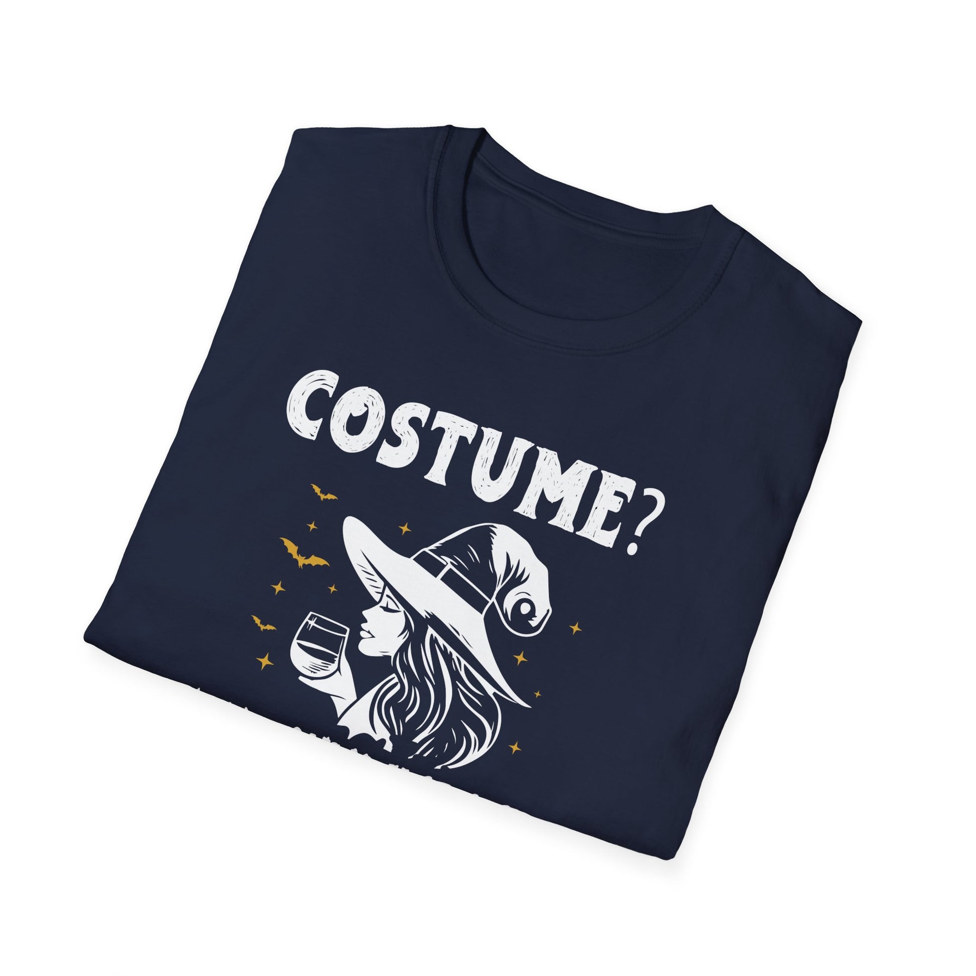 Halloween Witch T-Shirt — "Costume? I Am Only Here to Drink" Funny Party Tee