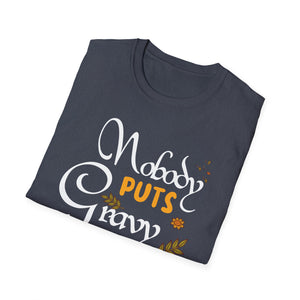 Nobody Puts Gravy in the Corner T-Shirt — Funny Thanksgiving Turkey Day Shirt