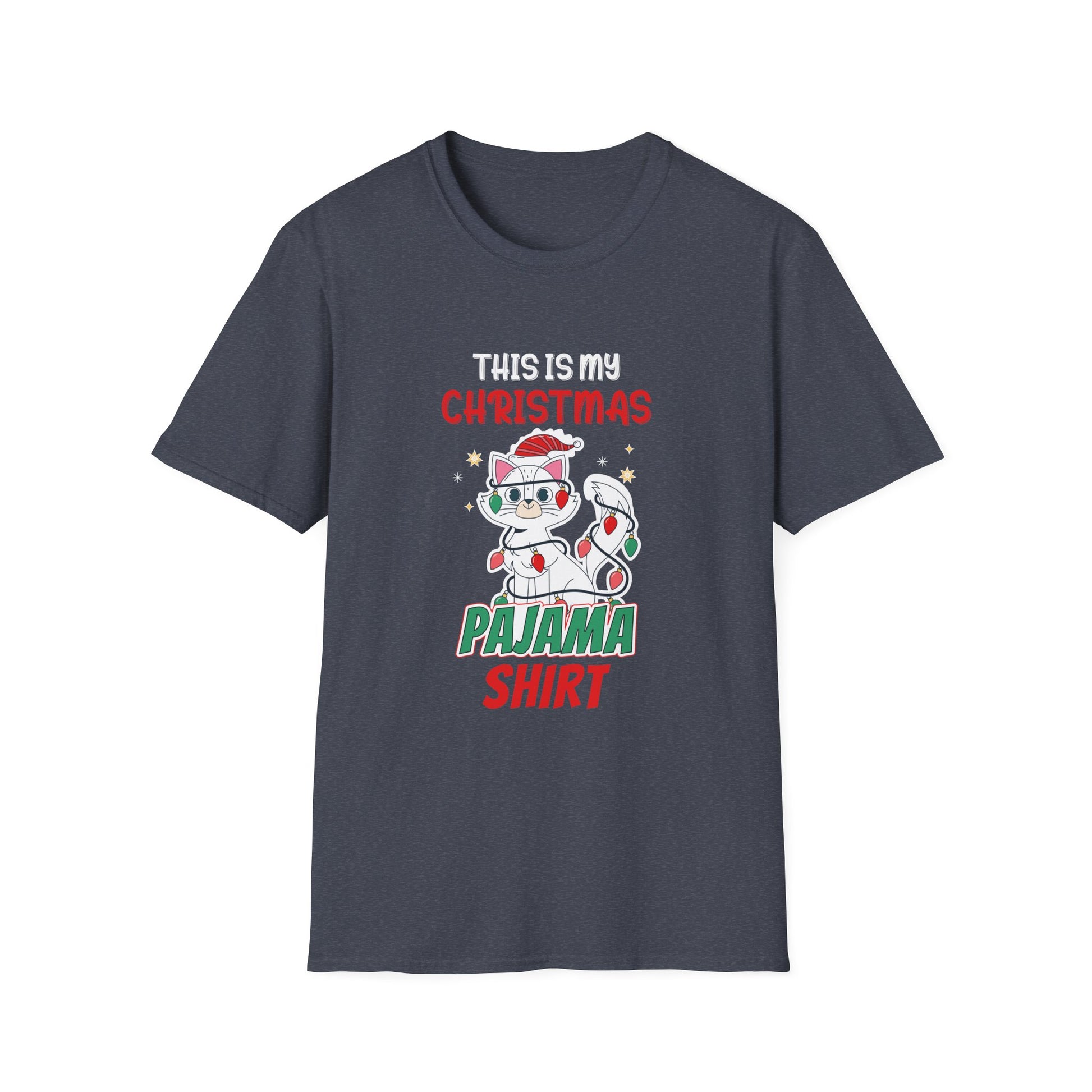 Cat Lover This Is My Christmas Pajama Shirt Christmas Unisex T-Shirt