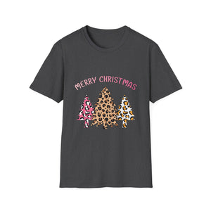 Merry Christmas Leopard Trees T-Shirt