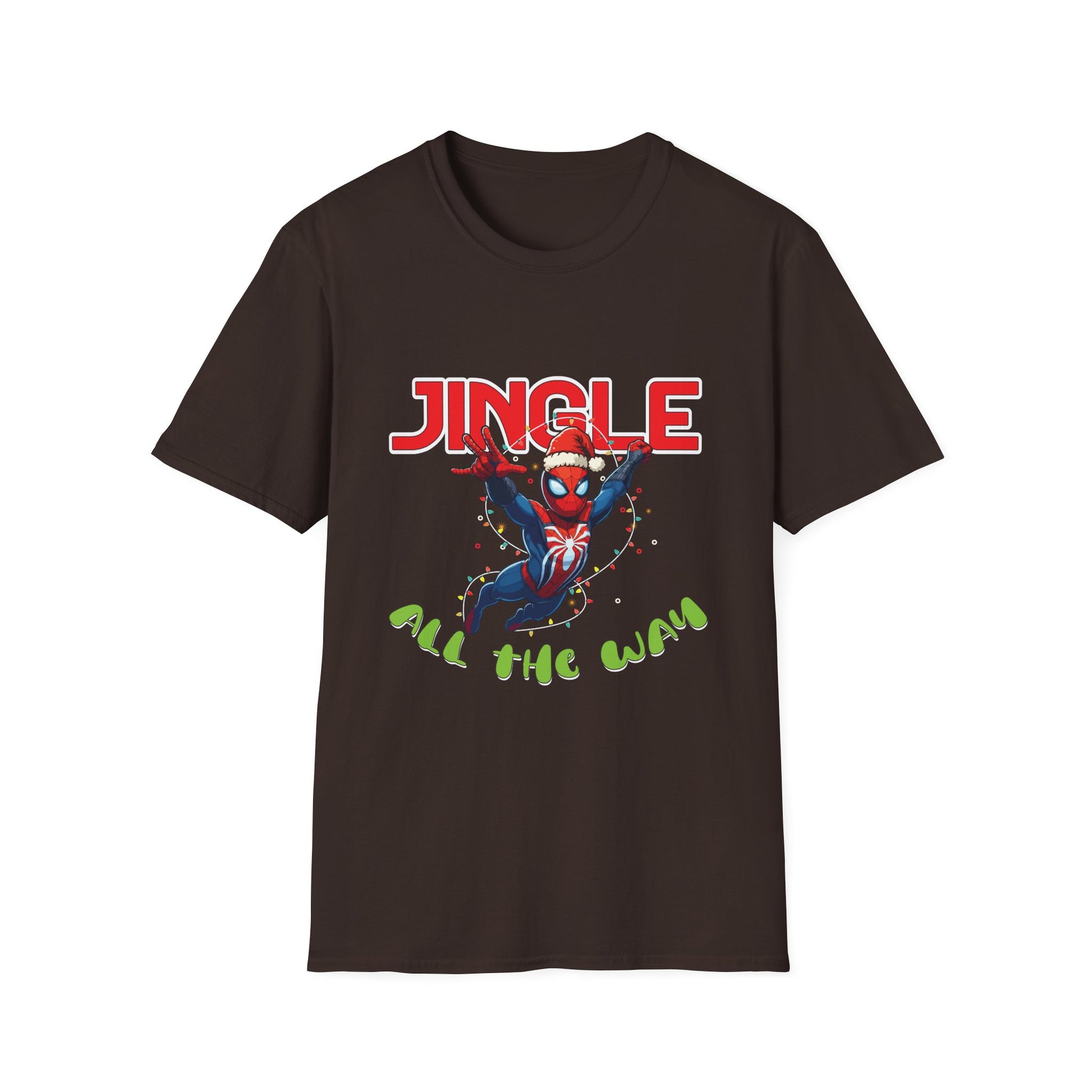 Christmas Spider-Hero T-Shirt — "Jingle All the Way" Holiday Tee