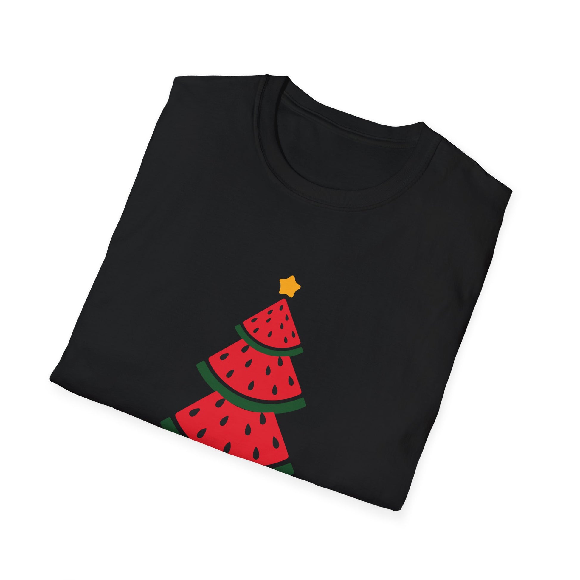 Christmas In July Watermelon Xmas Tree Summer Men Women Kids Unisex T-Shirt