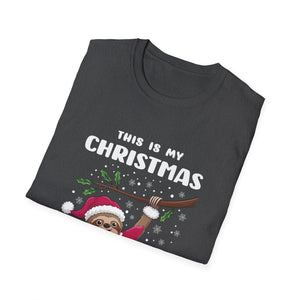 Sloth Christmas Cutie Sloths Christmas T-Shirt-productor-mockup