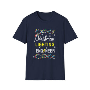 Christmas Lighting Engineer T-Shirt — Funny Holiday Lights Tee for Electricians