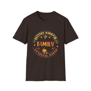 Thankful Family Thanksgiving T-Shirt — Blessed Grateful Happy Fall Design