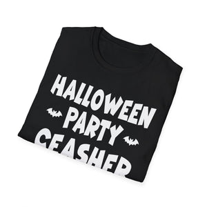 Halloween Party Ceasher T-Shirt — Funny Spooky Halloween Tee with Bats