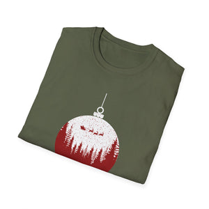 Christmas Ornament T-Shirt — 'Merry Christmas' Forest Bauble Holiday Tee
