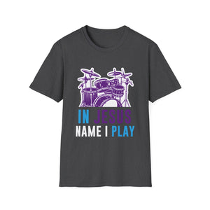 BoredKoalas Jesus Name I Play Drums Unisex T-Shirt
