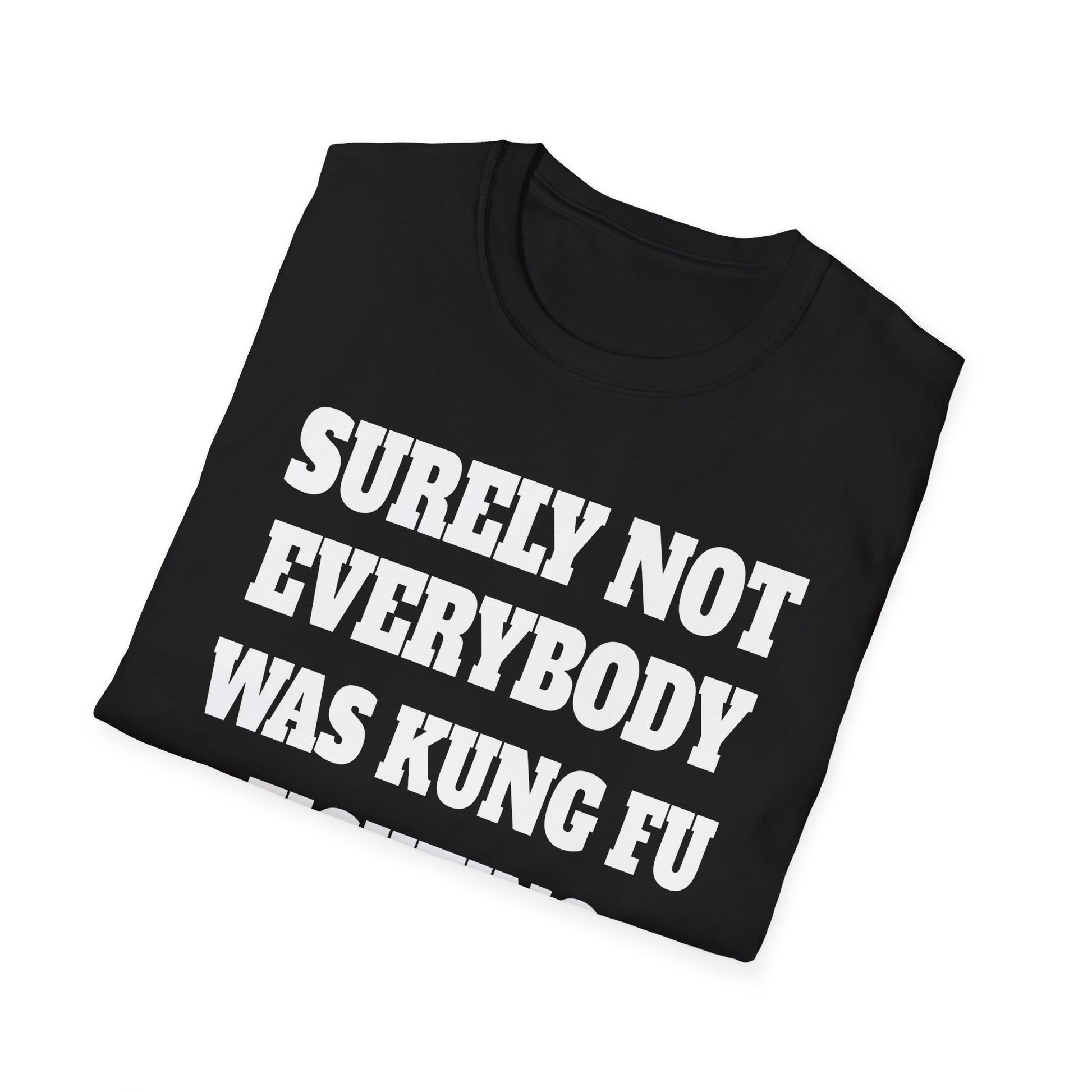 Kung Fu Funny Tee — "Surely Not Everybody Was Kung Fu Fighting" Graphic T-Shirt