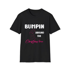 Bumping Around the Christmas Tree Christmas Pregnancy Unisex T-Shirt