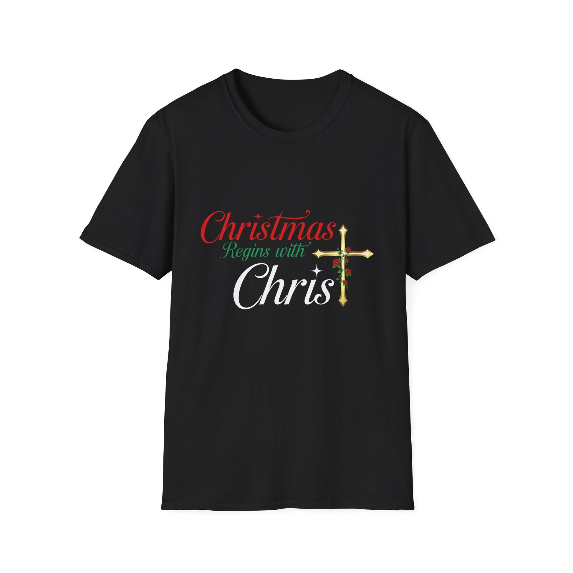 Christmas begins with Christ Jesus Christian Christmas Unisex T-Shirt