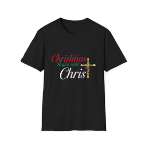 Christmas begins with Christ Jesus Christian Christmas Unisex T-Shirt