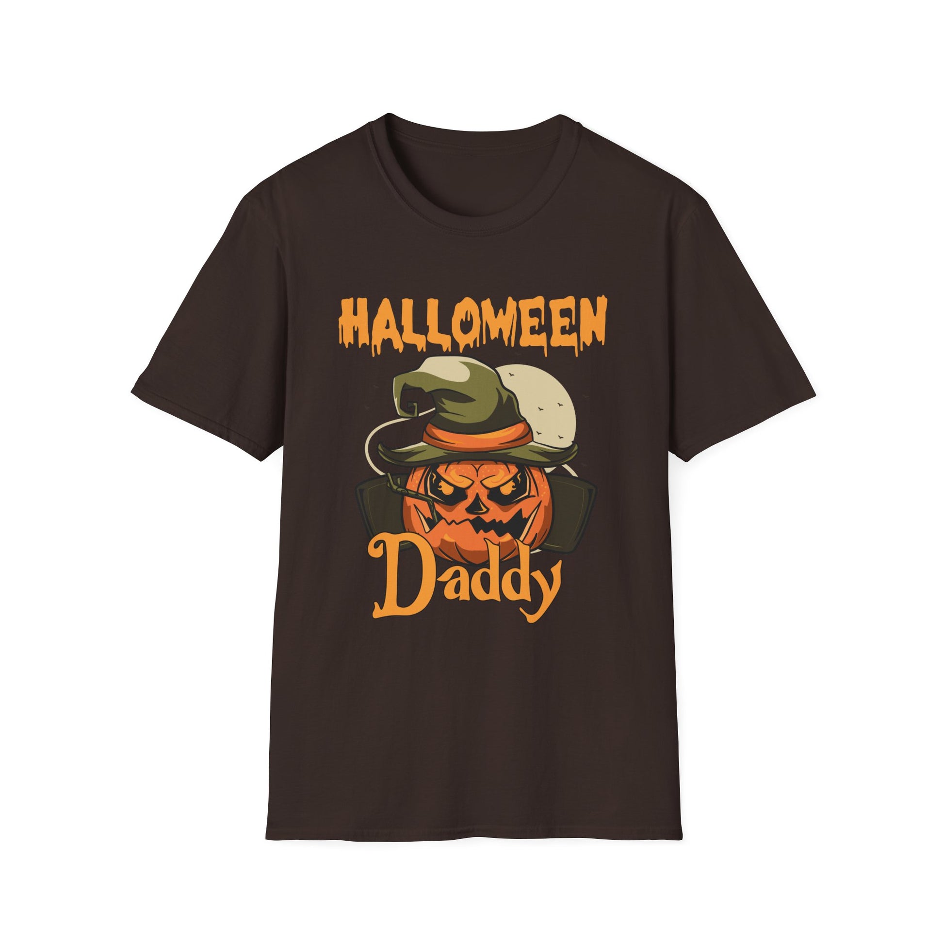 Halloween Daddy T-Shirt — Pumpkin Skull Dad Costume Tee