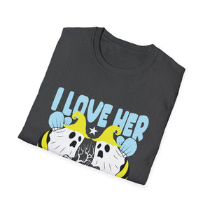 I Love Her Boo Bees T-Shirt — Funny Halloween Ghost Bee Shirt