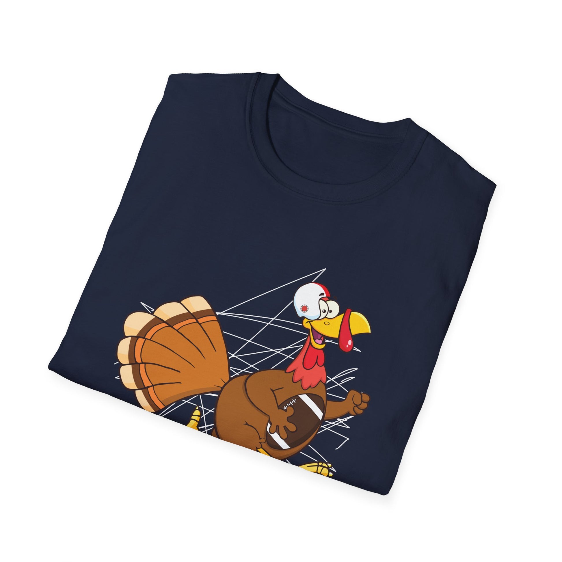 Turkey Football Nap Repeat T-Shirt — Funny Thanksgiving Turkey Tee for Football Fans