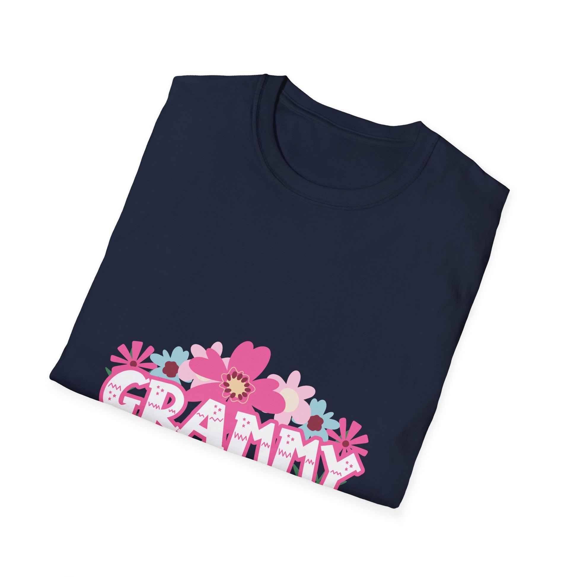 Grammy Floral T-Shirt — "Grammy" Pink Flower Graphic, Mother's Day Gift