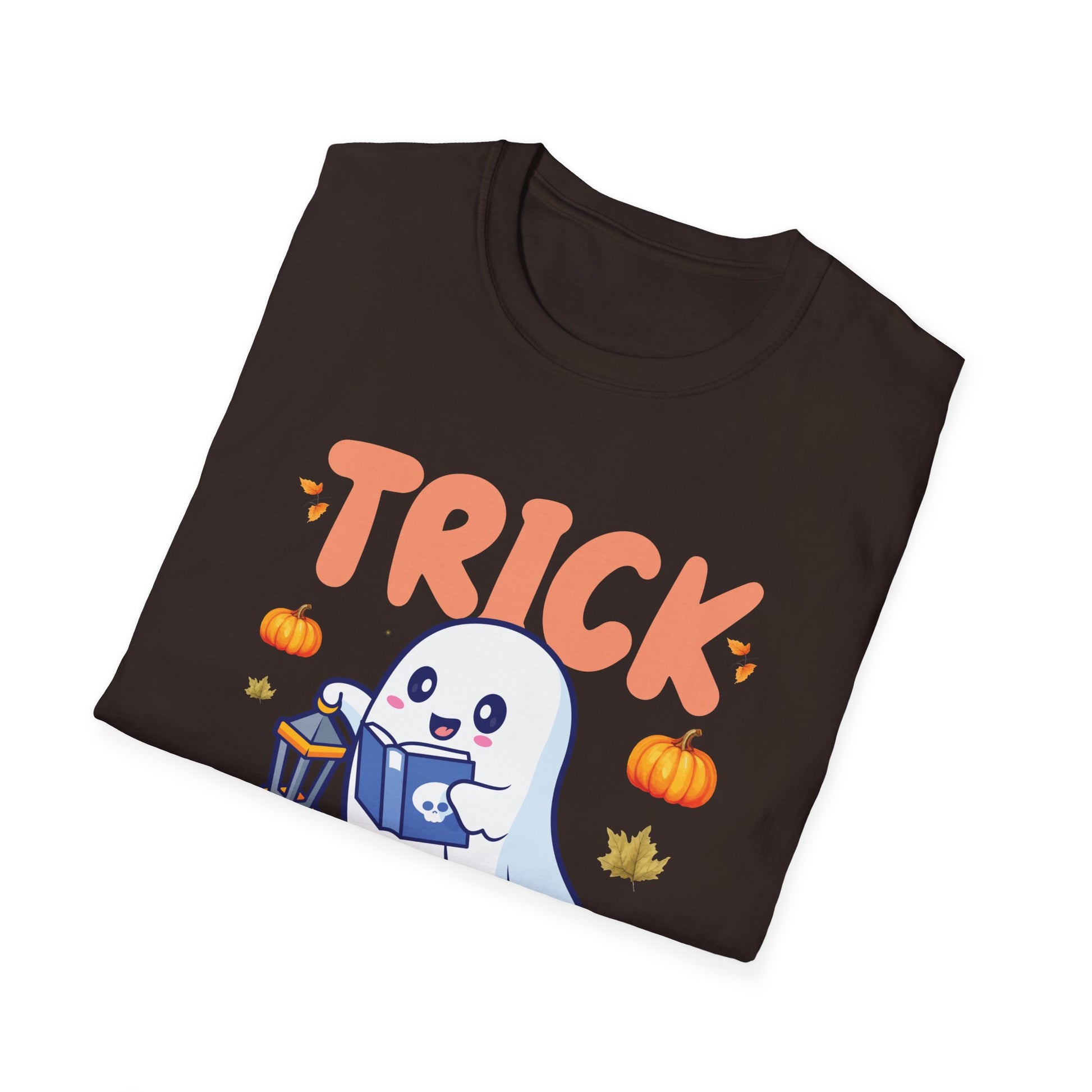 Teacher Halloween T-Shirt — "Trick or Teach" Cute Ghost Design