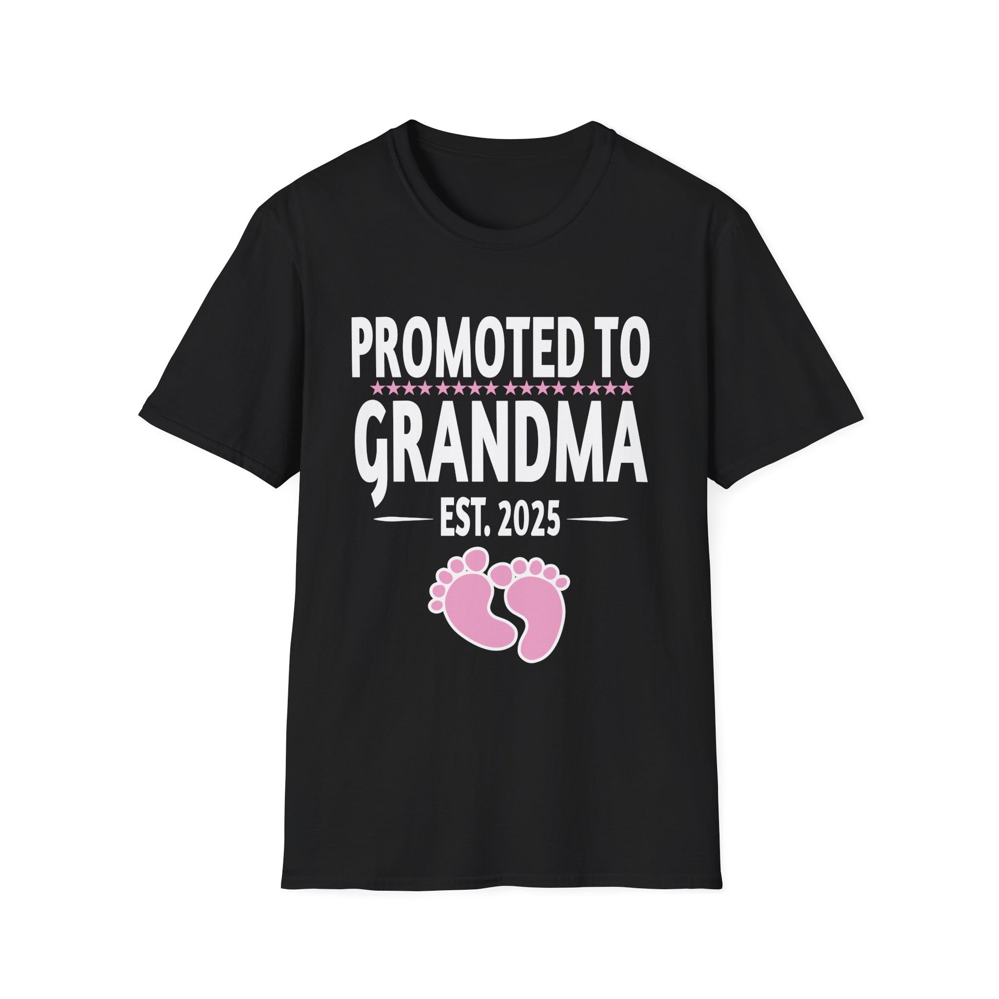 1st Time Grandma EST 2025 New First Grandma 2025 Unisex Softstyle T-Shirt
