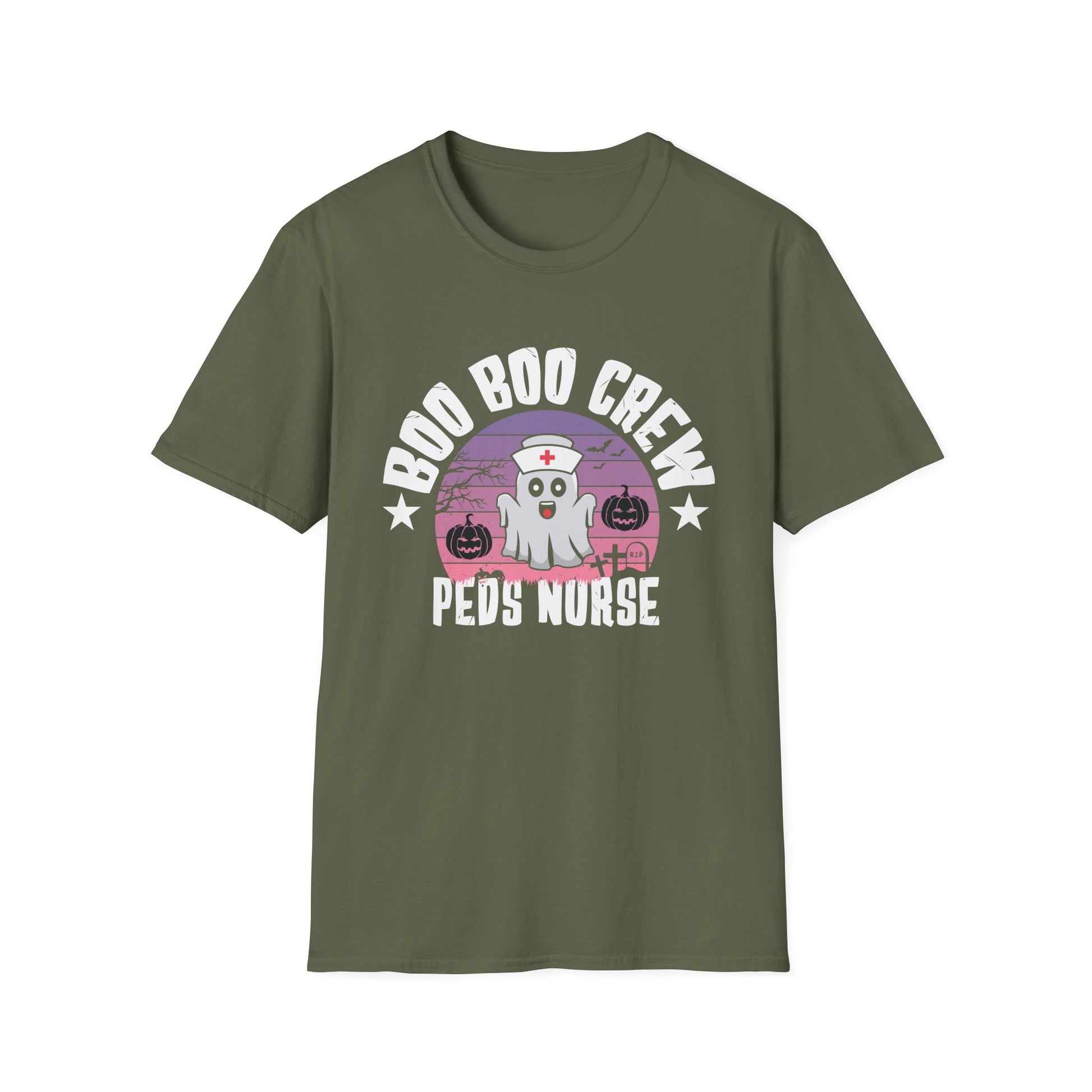 Boo Boo Crew Peds Nurse T-Shirt — Halloween Pediatric Nurse Tee